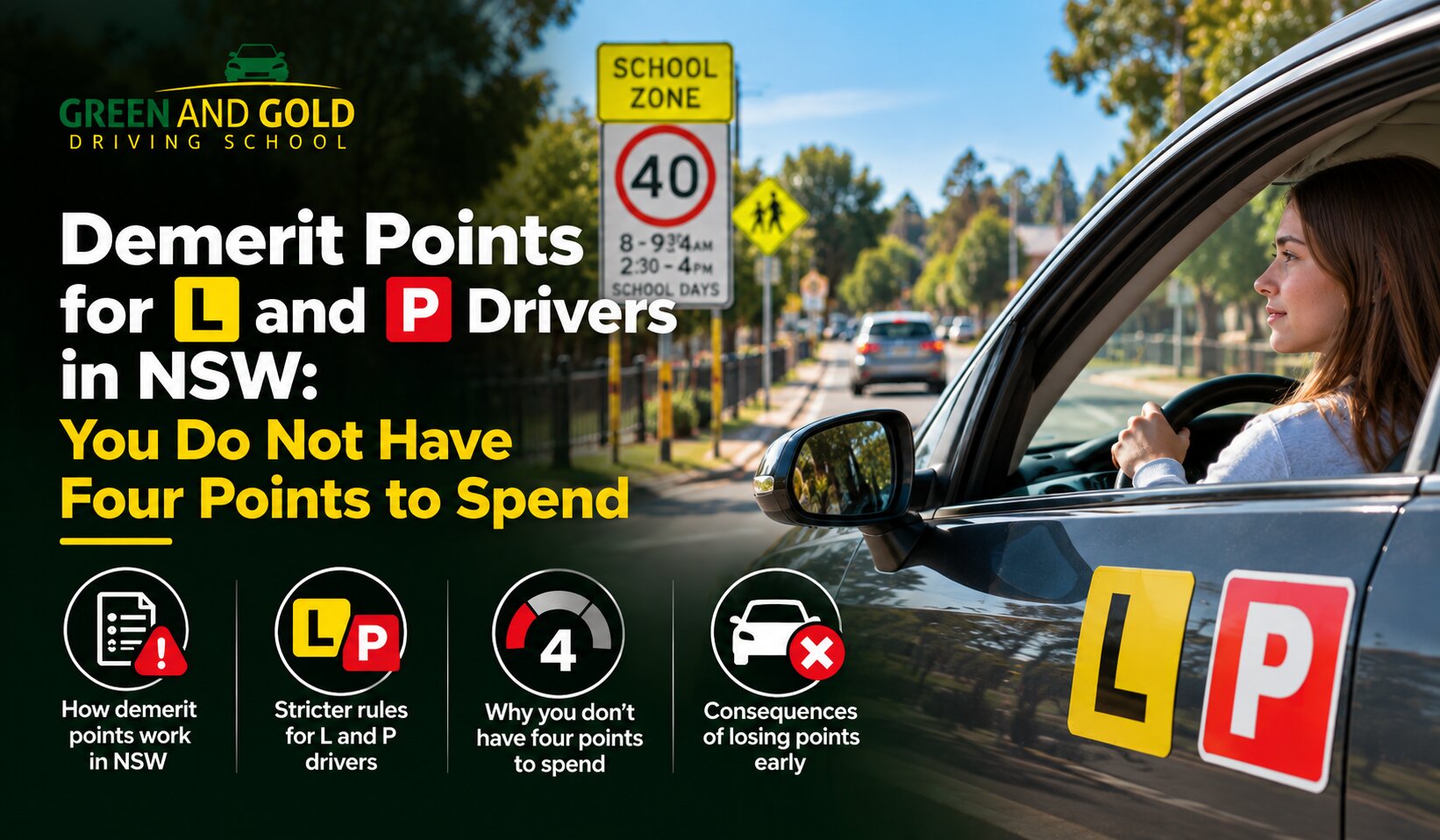 Demerit Points for L and P Drivers NSW: You Have No Margin
